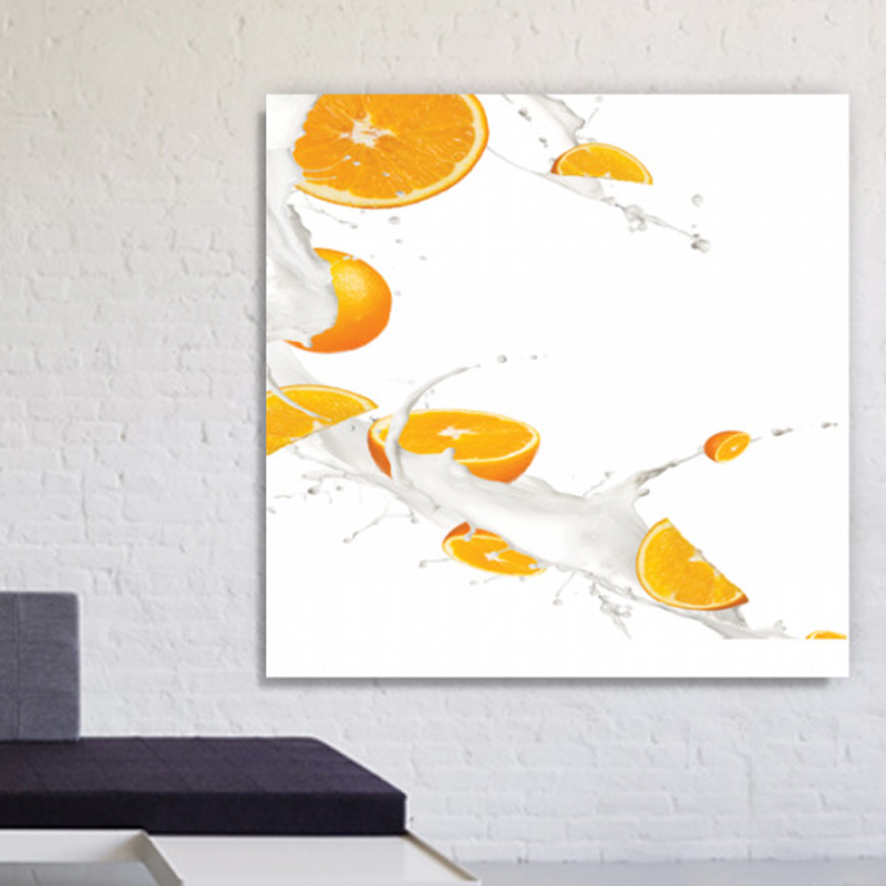 Πίνακας σε καμβά με φαγητά με πορτοκάλια